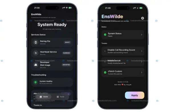 EnsWilde App Disables iOS 26 Call Recording Alert Sound