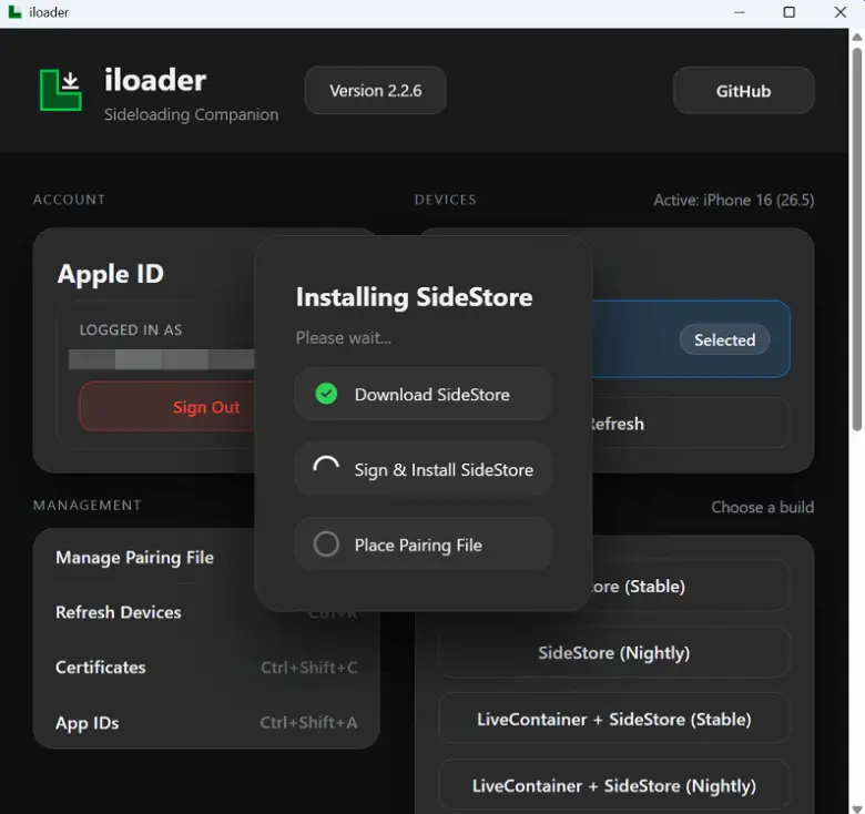 iLoader SideStore Installer