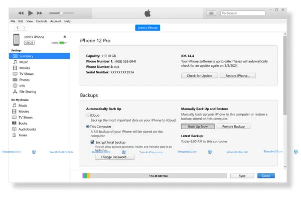 iPhone Backup on Windows PC
