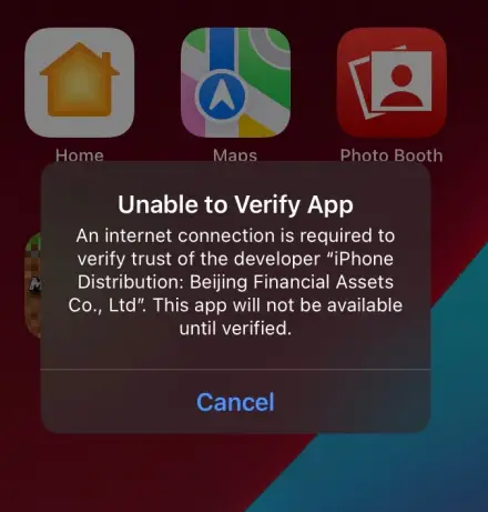 Unable to Verify App Error Fixed